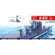   Mirage Hobby Deutsches U-Boot U 875 Typ IX D2 Turm II und FA 330 Bachstelze 1:400 (40043)