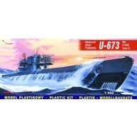   Mirage Hobby Deutsches U-Boot U 673 Typ VII C Turm II 1:400 (40412)