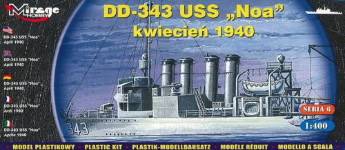 Mirage Hobby DD-343 USS 'Noa' June 1937 1:400 (40604)