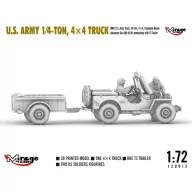Mirage Hobby U.S. ARMY 1?4?TON, 4×4 TRUCK 1:72 (720012)