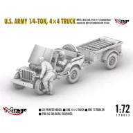 Mirage Hobby U.S. ARMY 1?4?TON, 4×4 TRUCK 1:72 (720012)