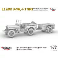 Mirage Hobby U.S. ARMY 1?4?TON, 4×4 TRUCK 1:72 (720012)