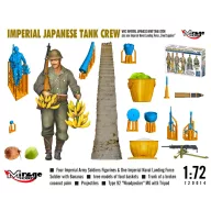   Mirage Hobby WW2 IMPERIAL JAPANESE TANK CREW + one Imperial Naval Landing Force Food Supplier 1:72 (720014)