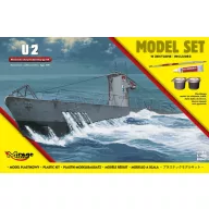   Mirage Hobby U2(German Submarine WWII typeIIA(ModelSe 1:400 (840065)