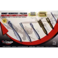   Mirage Hobby German WWI & Polish WWII Bombs Max Set 1:48 (848401)
