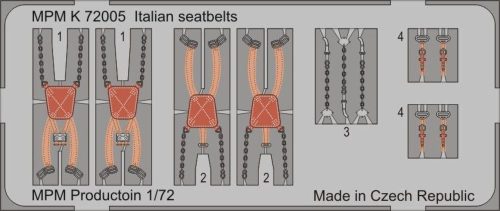MPM Italian seatbelts 1:72 (100-K72005)
