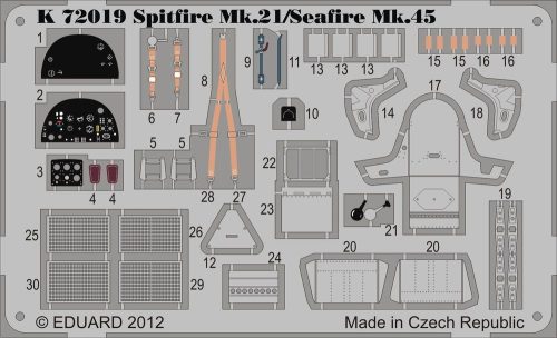 MPM Spitfire Mk.21/Seafire Mk.45 1:72 (100-K72019)