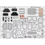   MPM AH-1S Cobra Coloured photo-etched parts 1:72 (100-K72030)