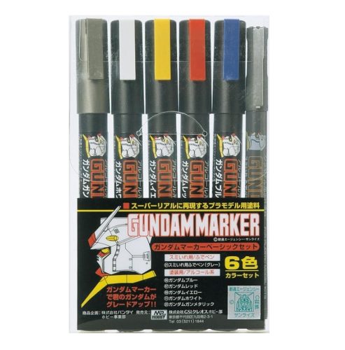 Gundam Marker Set Basic 6 Color AMS-105
