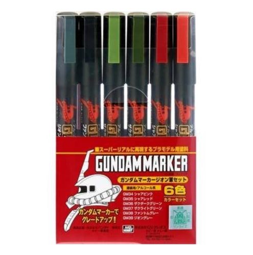 Gundam Marker Set Zeon 6 Color AMS-108