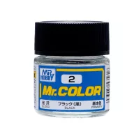 Mr. Color Paint C-002 Black Gloss (10ml)