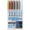 Mr Hobby Marker Metallic Set/6 - Water Based, Double Ended CMS-01