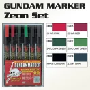 Gundam Marker Set Zeon 6 Color GMS-108