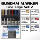 Gundam Marker Set Fine Edge 6 Color vol2 GMS-126