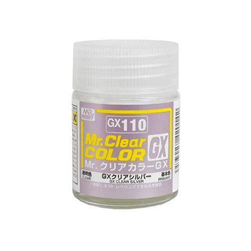 Mr. Color GX Paint (18 ml) Clear Silver GX-110