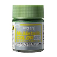 Mr. Color GX Paint (18 ml) Metal Yellow Green GX-211
