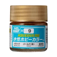 Aqueous Hobby Color Paint (10 ml) Gold H-009