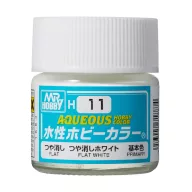 Aqueous Hobby Color Paint (10 ml) Flat White H-011