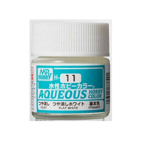 Aqueous Hobby Color Paint (10 ml) Flat White H-011