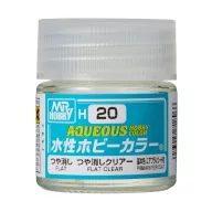 Aqueous Hobby Color Paint (10 ml) Flat Clear H-020