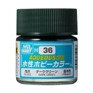 Aqueous Hobby Color Paint (10 ml) Dark Green H-036