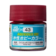 Aqueous Hobby Color Paint (10 ml) Wine Red H-043