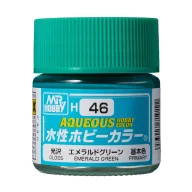 Aqueous Hobby Color Paint (10 ml) Emerald Green H-046