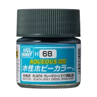 Aqueous Hobby Color Paint (10 ml) RLM74 Dark Gray H-068