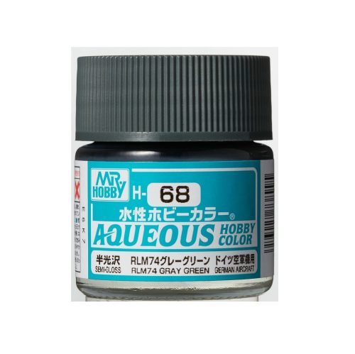 Aqueous Hobby Color Paint (10 ml) RLM74 Dark Gray H-068