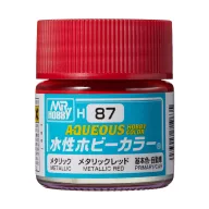 Aqueous Hobby Color Paint (10 ml) Metallic Red H-087