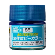 Aqueous Hobby Color Paint (10 ml) Metallic Blue H-088