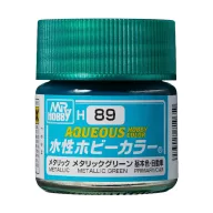 Aqueous Hobby Color Paint (10 ml) Metallic Green H-089