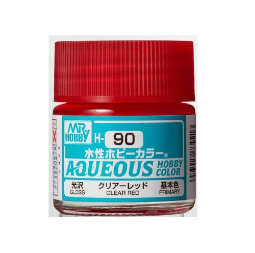 Aqueous Hobby Color Paint (10 ml) Clear Red H-090