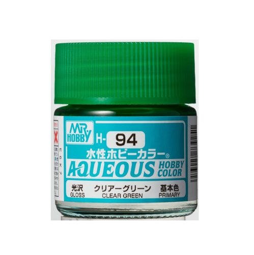 Aqueous Hobby Color Paint (10 ml) Clear Green H-094