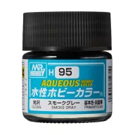 Aqueous Hobby Color Paint (10 ml) Smoke Gray H-095