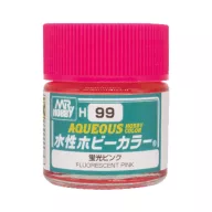 Aqueous Hobby Color Paint (10 ml) Fluorescent Pink H-099