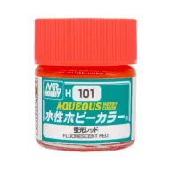 Aqueous Hobby Color Paint (10 ml) Fluorescent Red H-101