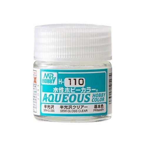 Aqueous Hobby Color Paint (10 ml) Premium Clear Semi-Gloss H-110