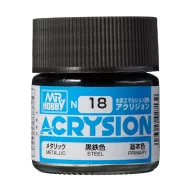 Acrysion Paint N-018 Steel (10ml)