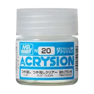 Acrysion Paint N-020 Flat Clear (10ml)