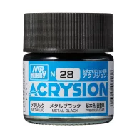 Acrysion Paint N-028 Metal Black (10ml)