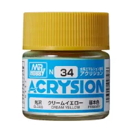Acrysion Paint N-034 Cream Yellow (10ml)