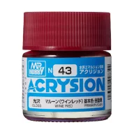 Acrysion Paint N-043 Wine Red Gloss Primary/CAR (10ml)