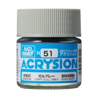Acrysion Paint N-051 Light Gull Gray (10ml)
