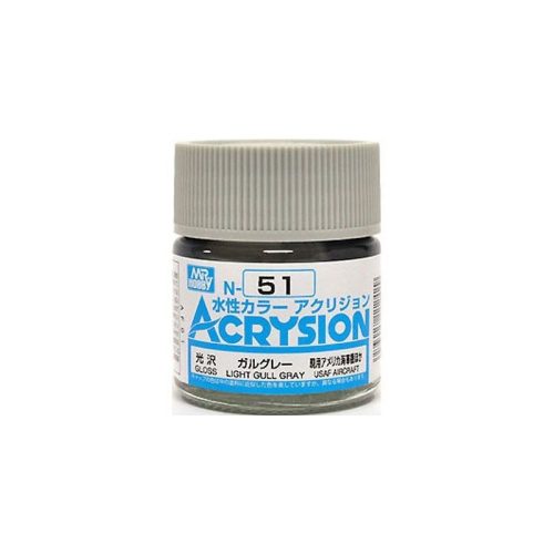 Acrysion Paint N-051 Light Gull Gray (10ml)