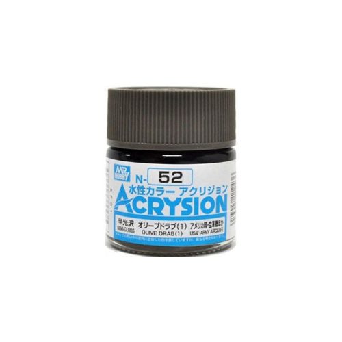 Acrysion Paint N-052 Olive Drab (1) (10ml)