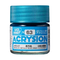 Acrysion Paint N-063 Metallic Blue Green (10ml)