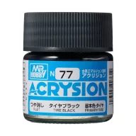 Acrysion Paint N-077 Tire Black (10ml)