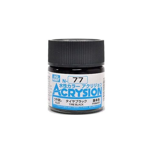 Acrysion Paint N-077 Tire Black (10ml)