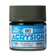 Acrysion Paint N-080 Khaki Green (10ml)